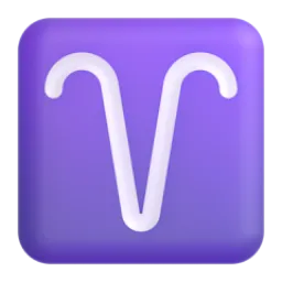 Aries Fluent 3D emoji