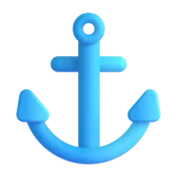 Anchor Fluent 3D emoji