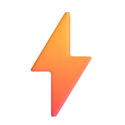 High voltage Fluent 3D emoji