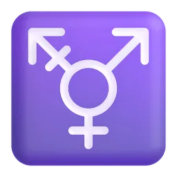 Transgender symbol Fluent 3D emoji