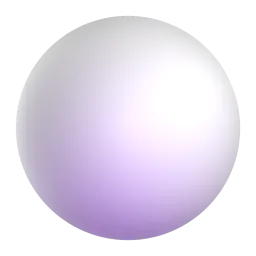White circle Fluent 3D emoji