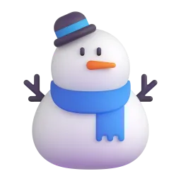 Snowman without snow Fluent 3D emoji