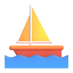 مركب شراعي Fluent 3D emoji