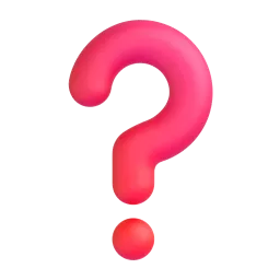 Question Mark Fluent 3D emoji