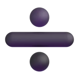 Divide Fluent 3D emoji