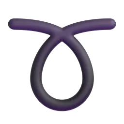 Curly loop Fluent 3D emoji