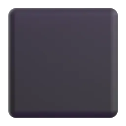 Black large square Fluent 3D emoji