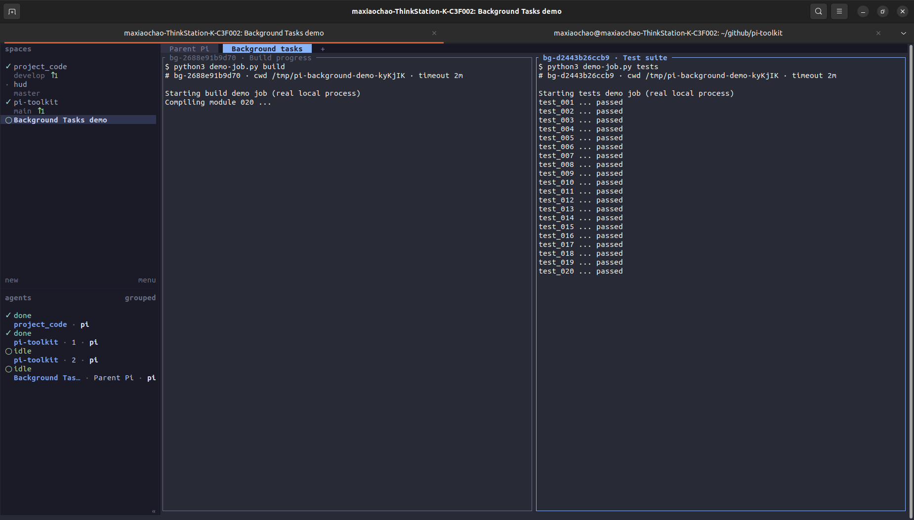 @maxiaochao/pi-background-tasks · Packages · Pi
