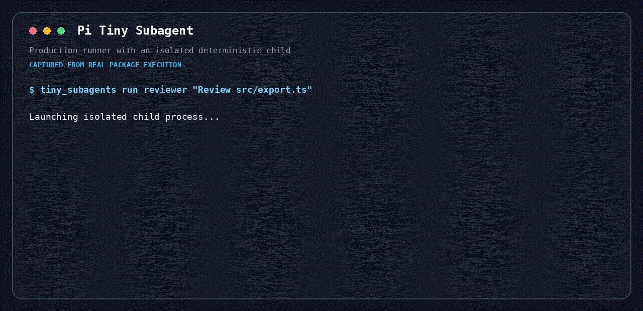 Tiny Subagent demo