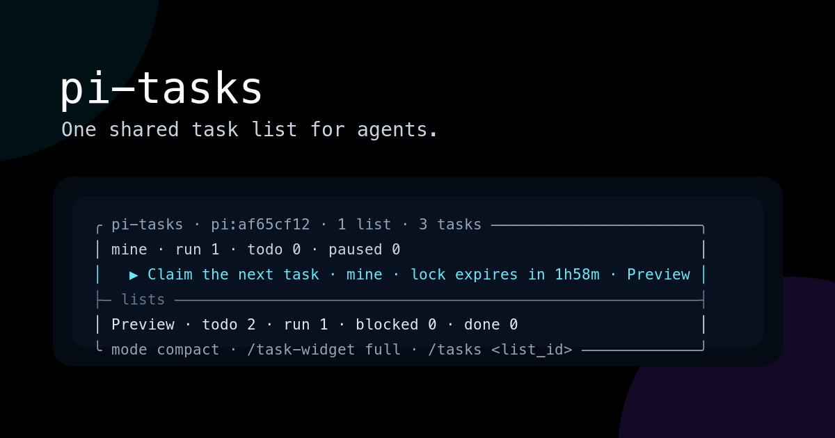 pi-tasks package preview