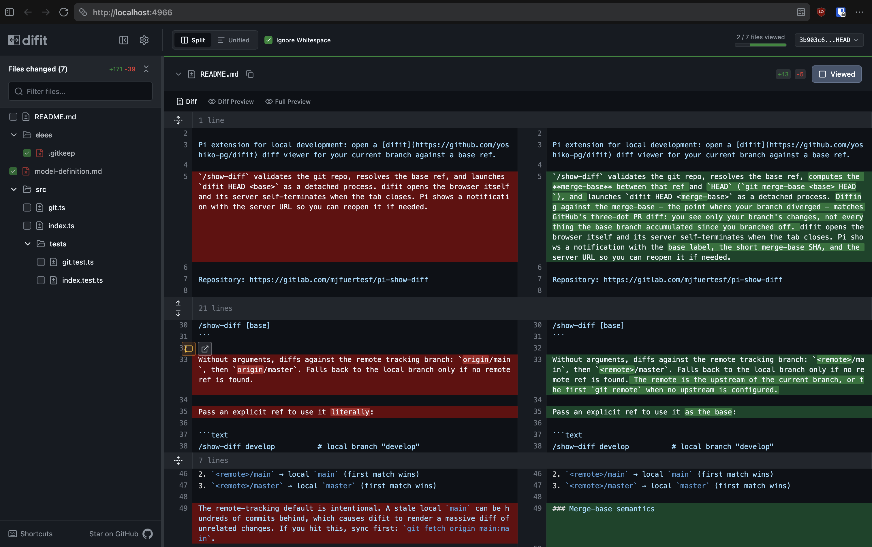 pi-difit screenshot