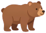 Bear (side view, facing right)