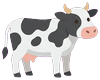 Cow (side view, facing right)