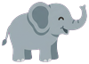 Elephant (side view, facing right)