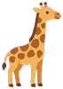 Giraffe (side view, facing right)