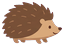 Hedgehog (side view, facing right)