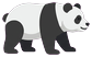 Panda (side view, facing right)