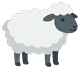 Sheep (side view, facing right)