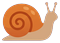 Snail (side view, facing right)