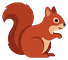 Squirrel (side view, facing right)