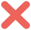 Cross for tic-tac-toe