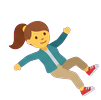 Heroine falling