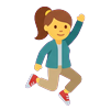 Heroine jumping (rising)
