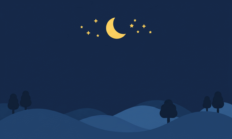 Background: night with moon and stars (800x480)