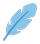 Light blue feather
