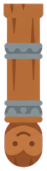 Wooden pillar hanging from the top (80x240)
