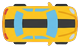 Car from above, driving right, kind 3 (96x48)
