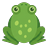 Frog from above, facing up