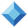Blue gem from above