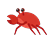 Crab scuttling to the left