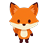Little fox idle, facing down