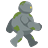 Stone golem walking to the right