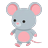 Mouse walking down (towards the viewer)