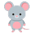 Mouse idle, facing down