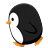 Penguin walking to the left
