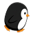 Penguin walking to the right