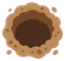 Treasure hunt: dug hole from above