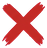 Treasure hunt: red X on the ground