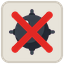 Minesweeper: wrong flag, mine crossed out in red