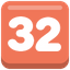 Number tile 32 (2048 game, 64x64)