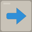 Tile floor with an arrow pointing right