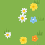 Tile meadow with small flowers