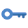 Key blue (transparent)