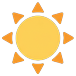 Sun with rays