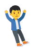Boy falling down (facing right)