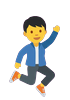Boy jumping up (facing right)